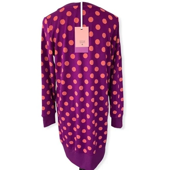 Victor Glemaud for Target Purple Polka Dot Knit Tunic Sweater Dress - Picture 7 of 9